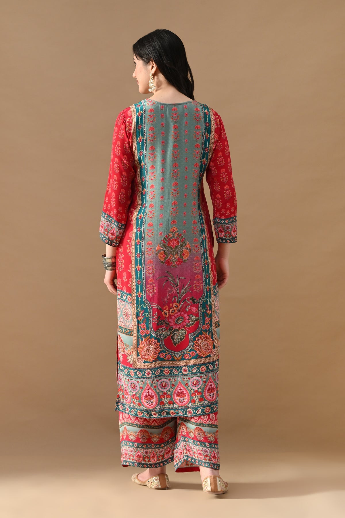 Multi Printed Kurta 3 Pcs Set