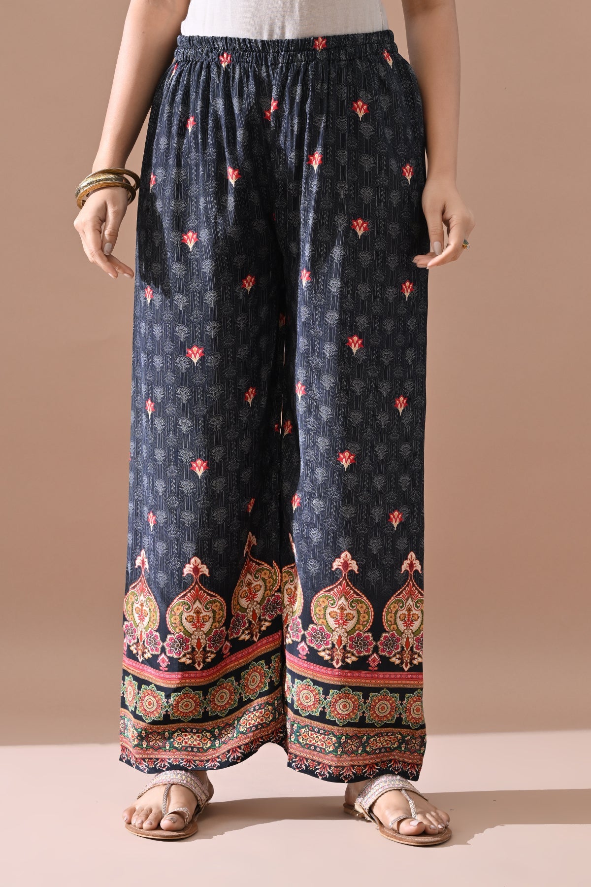 Black Stone Embellished Kurta 3 Pcs Set