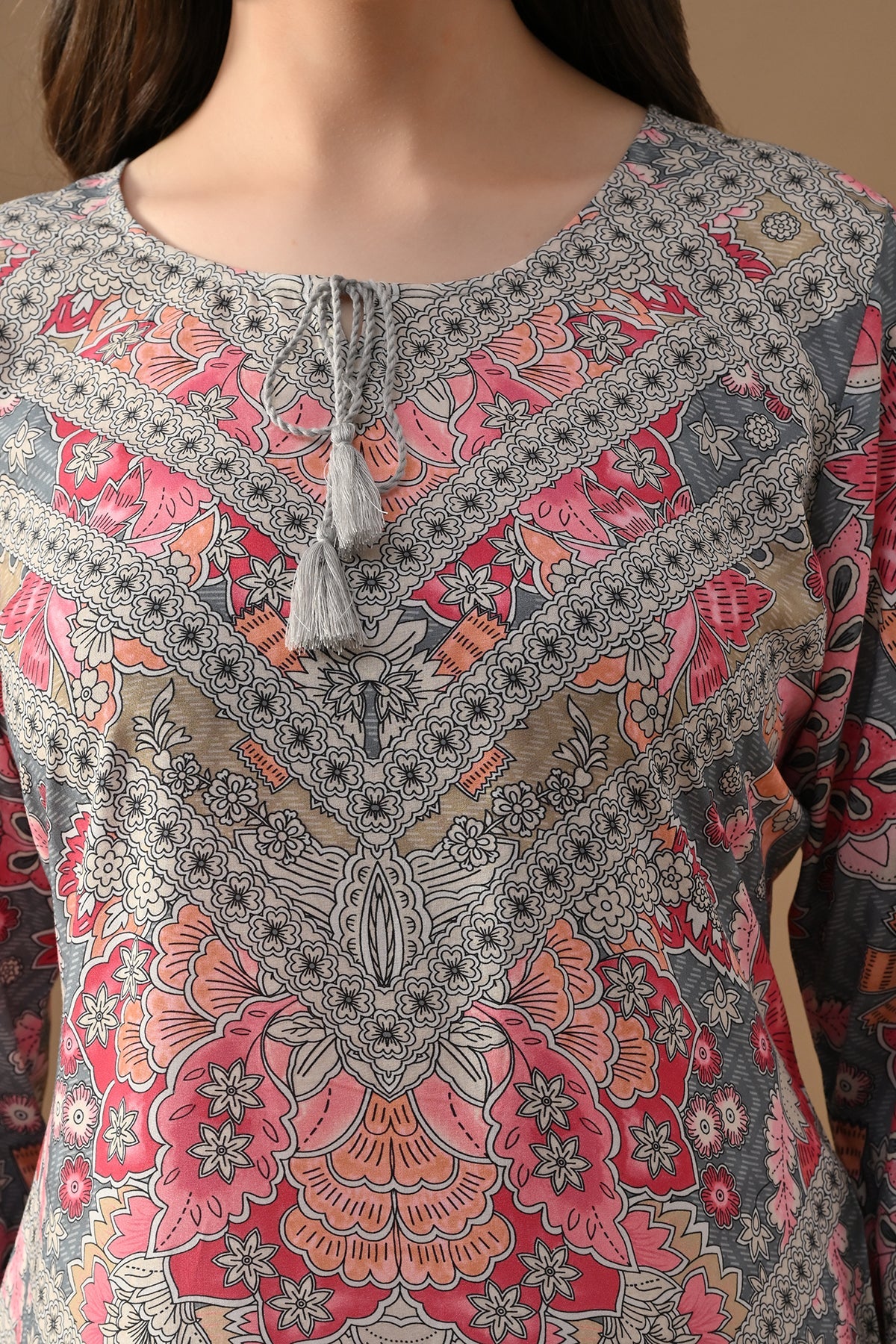 Multi Printed Straight Kurta