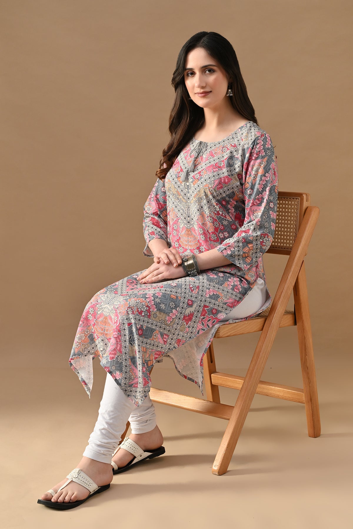 Multi Printed Straight Kurta