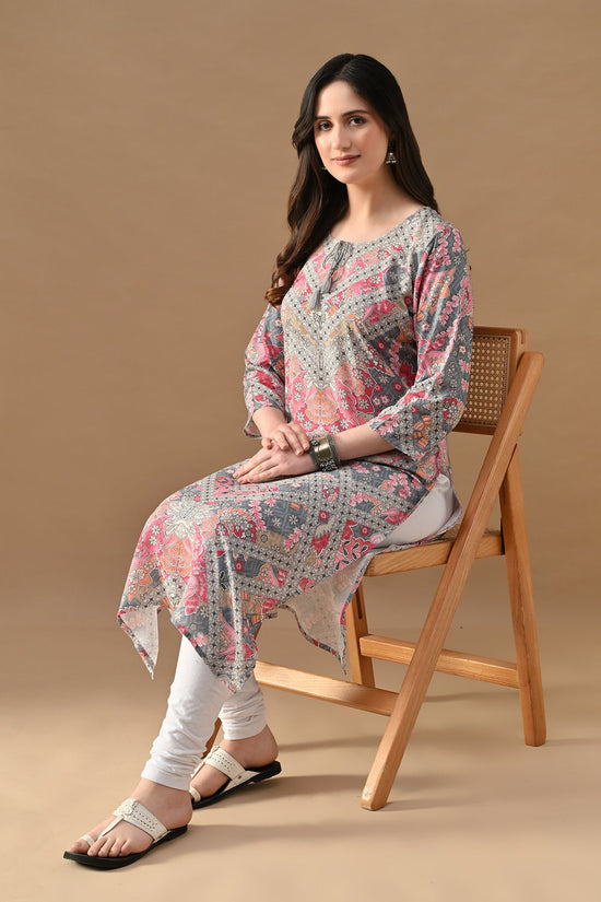 Multi Printed Straight Kurta