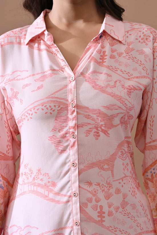 Pink Printed Kurta