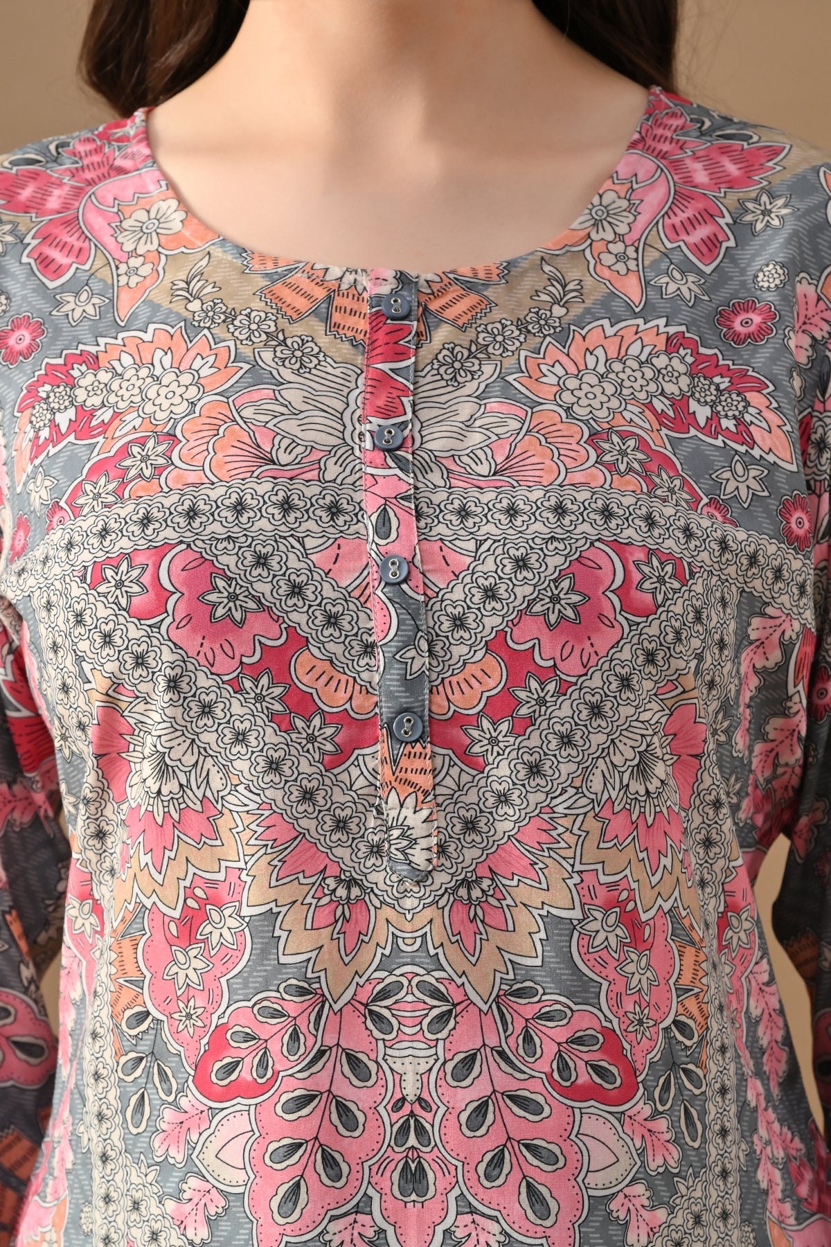 Multi Floral Printed Top