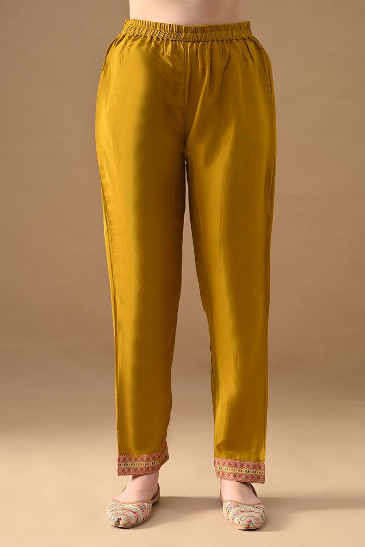 Yellow Embroidered Kurta Set