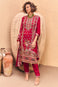 Pink Floral Printed Kurta 3 Pcs Set