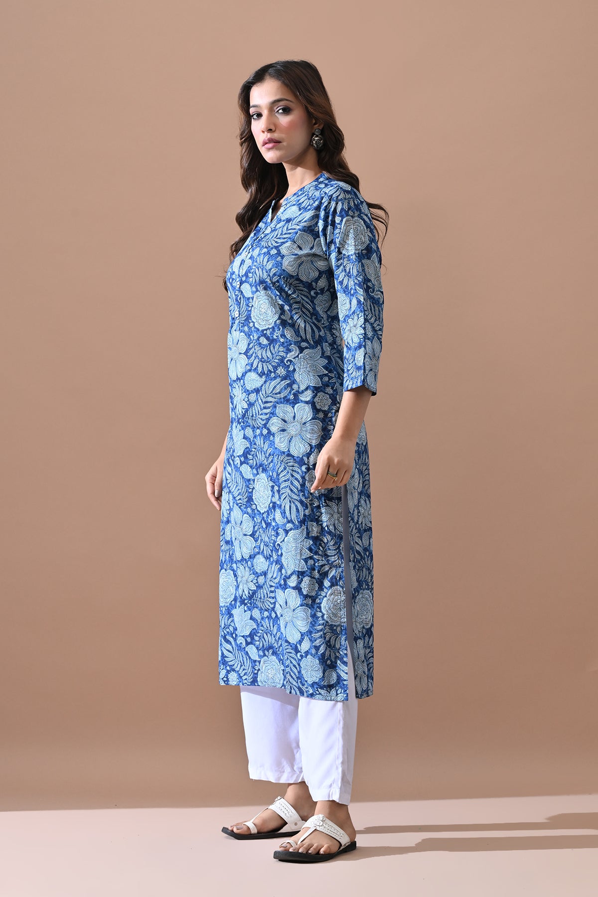 Blue Printed Kurta