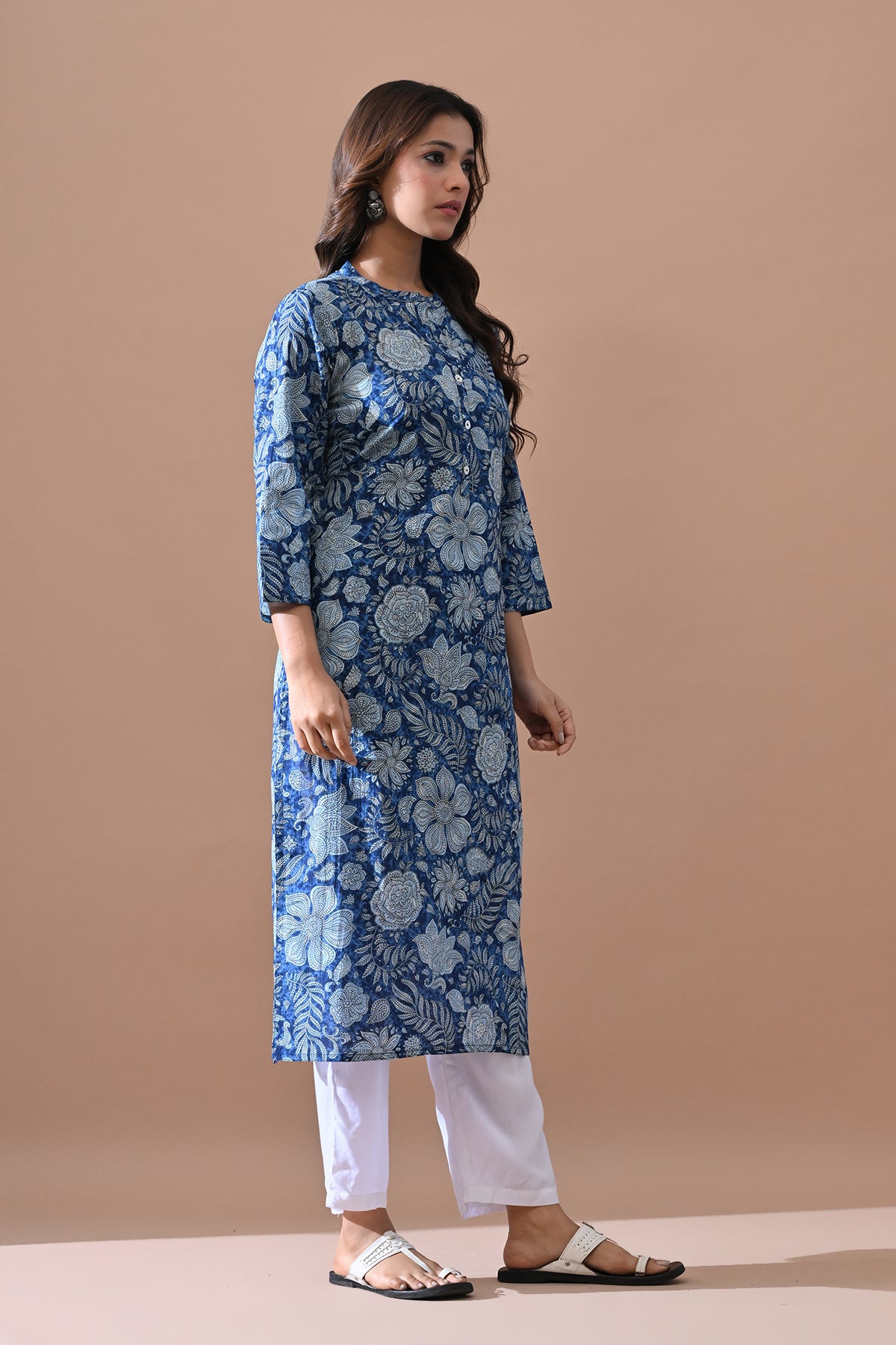 Blue Printed Kurta