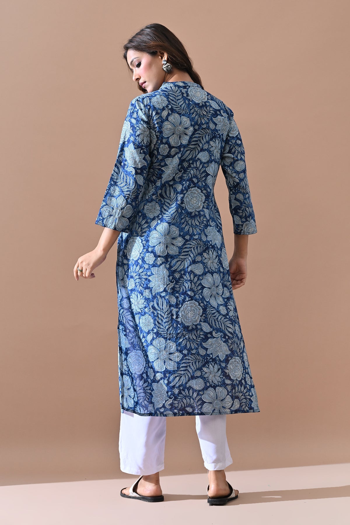 Blue Printed Kurta