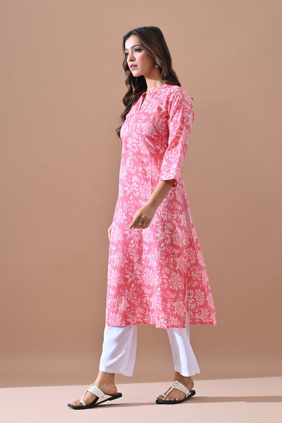 Pink Printed Kurta