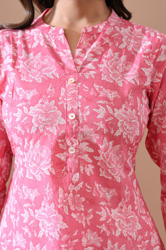 Pink Printed Kurta