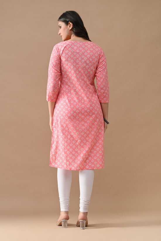 Pink Printed Kurta