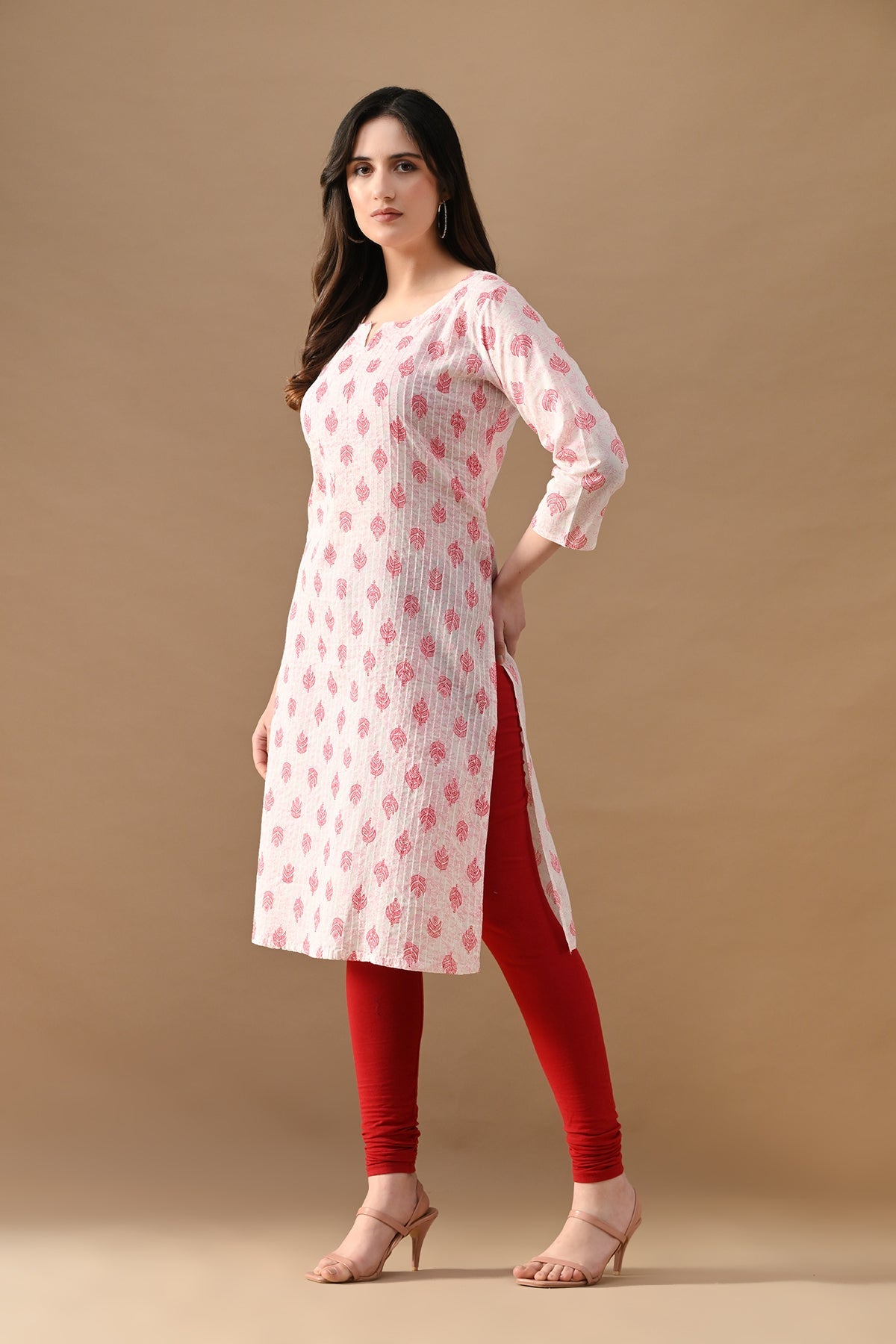 White Printed Kurta