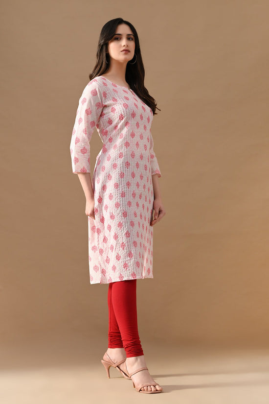 White Printed Kurta