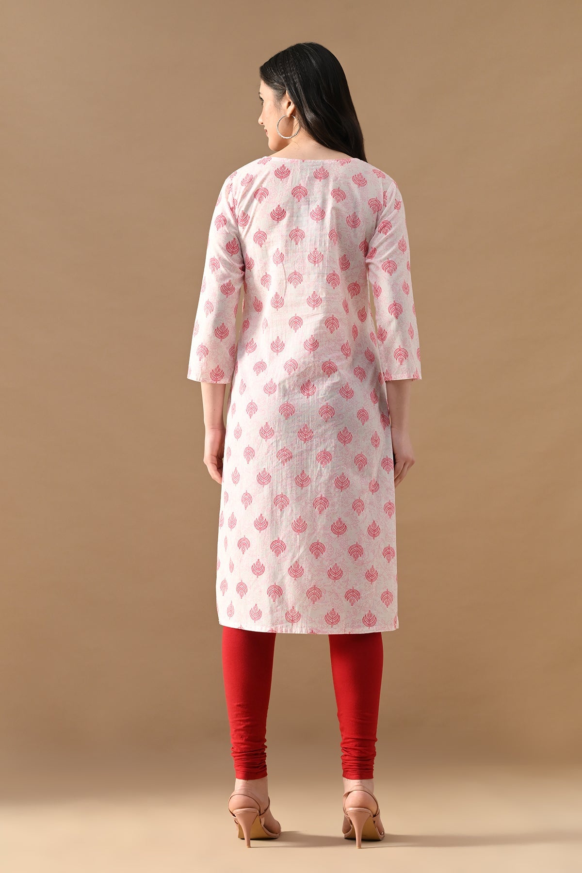 White Printed Kurta