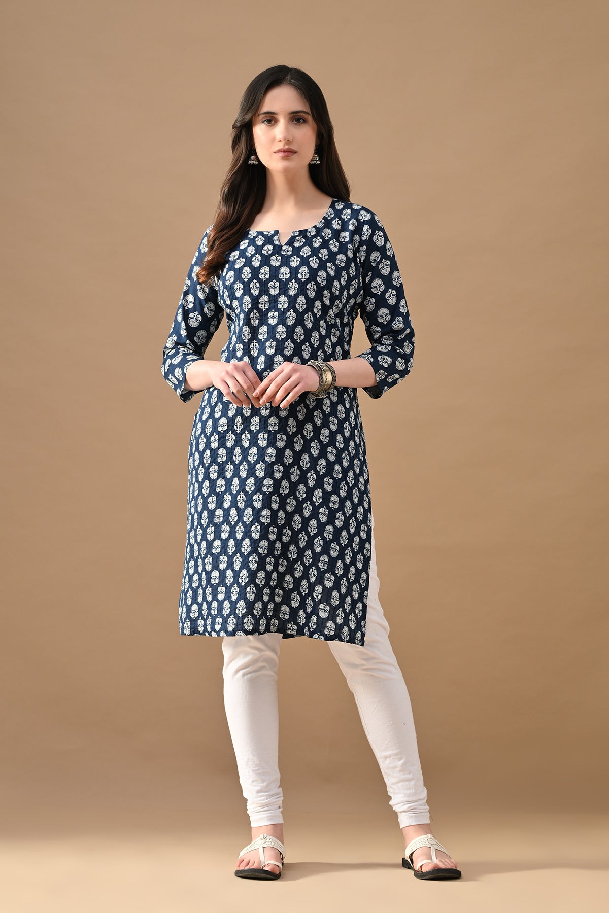 Blue Printed Kurta