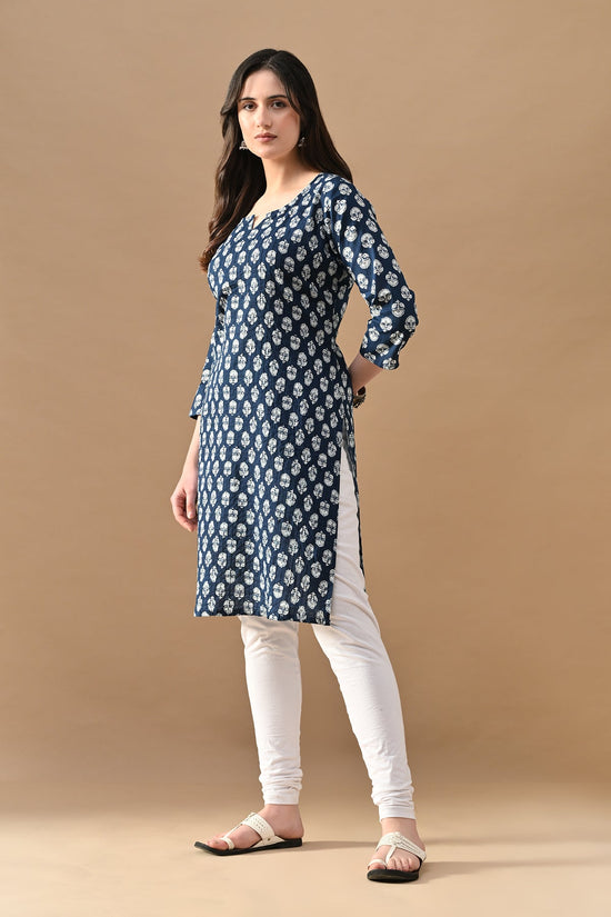 Blue Printed Kurta