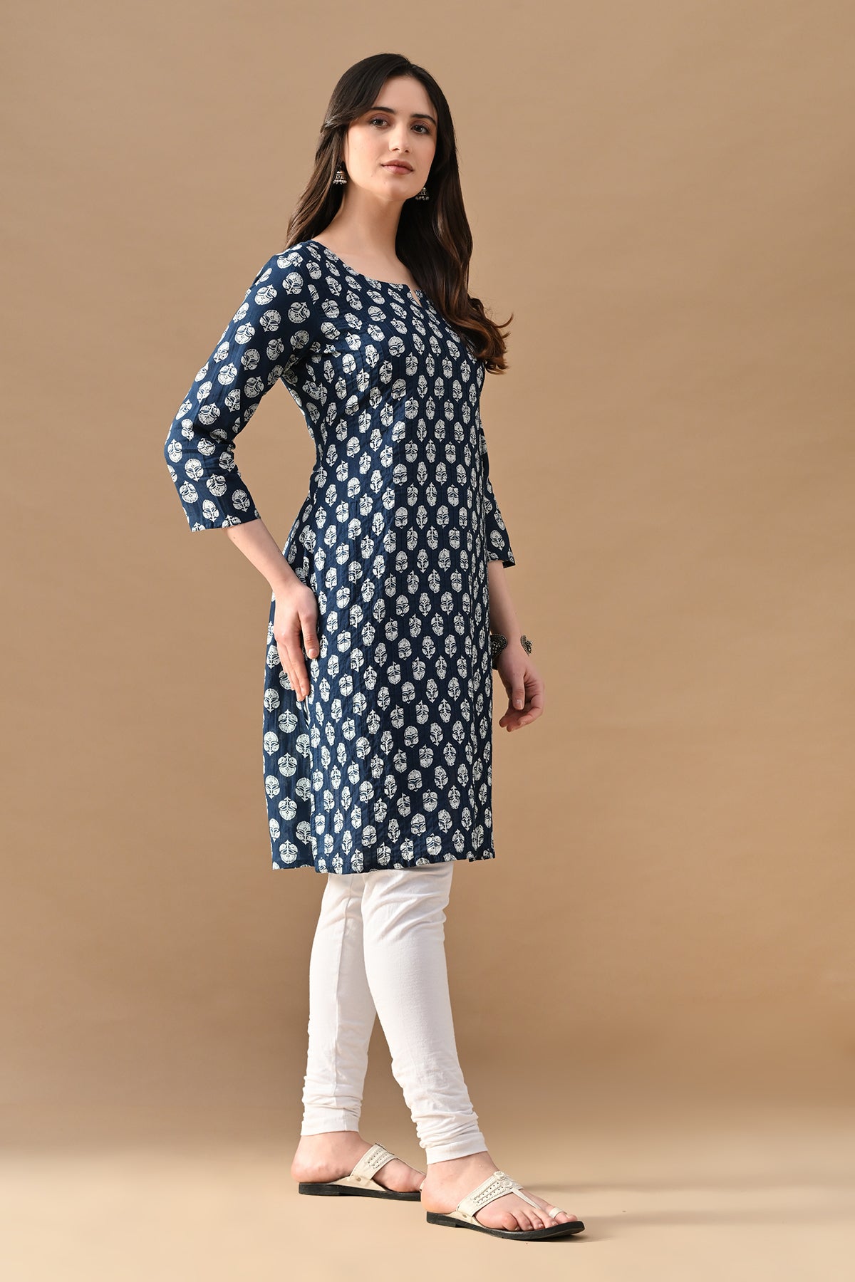 Blue Printed Kurta