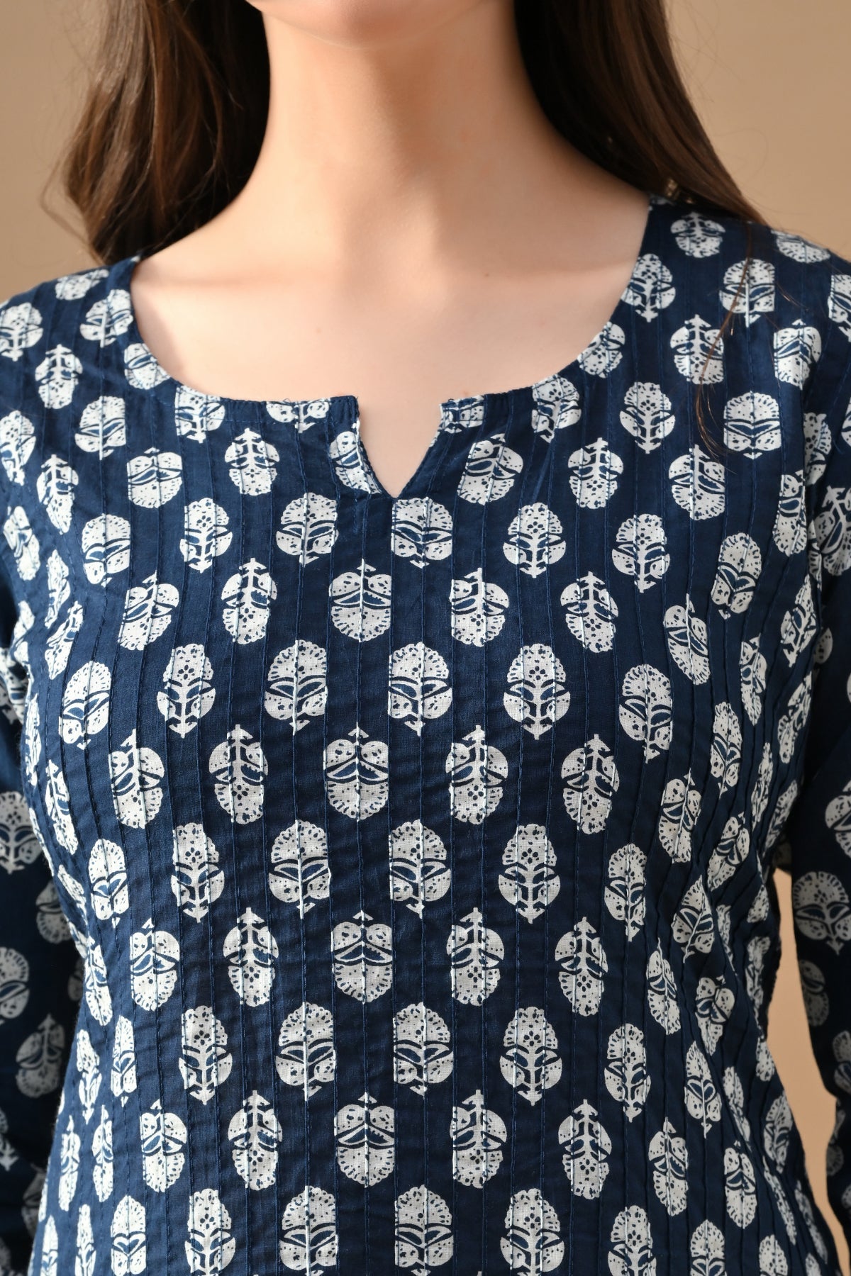 Blue Printed Kurta