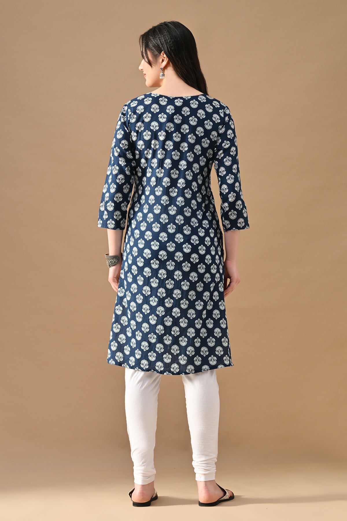 Blue Printed Kurta