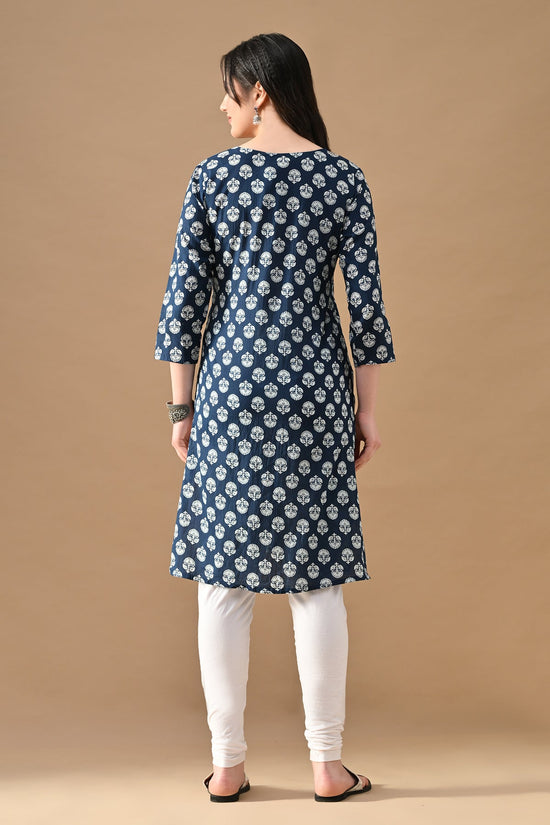 Blue Printed Kurta