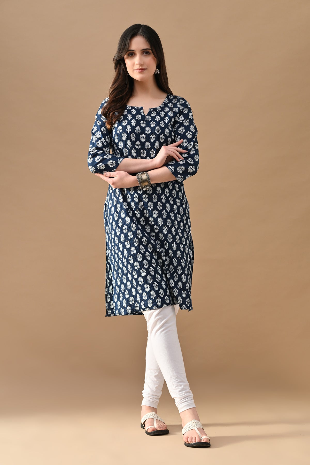 Blue Printed Kurta