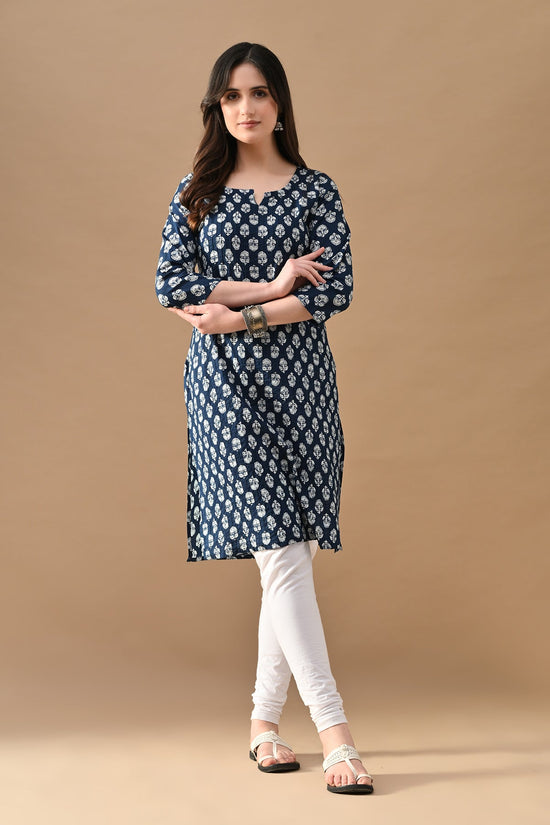 Blue Printed Kurta