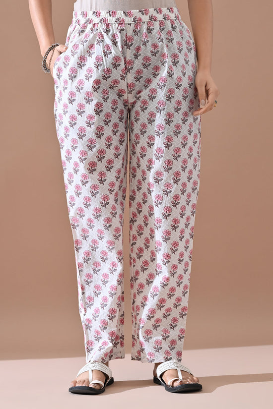 Cream Printed Kurta Set (2 Piece)