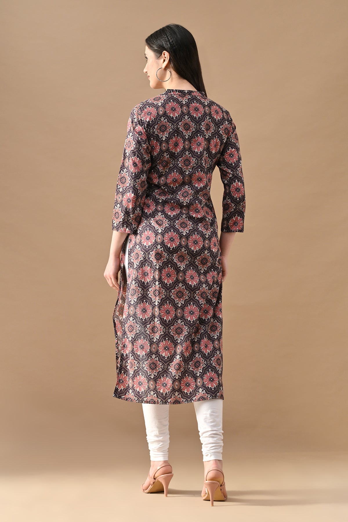 Purple Printed Kurta