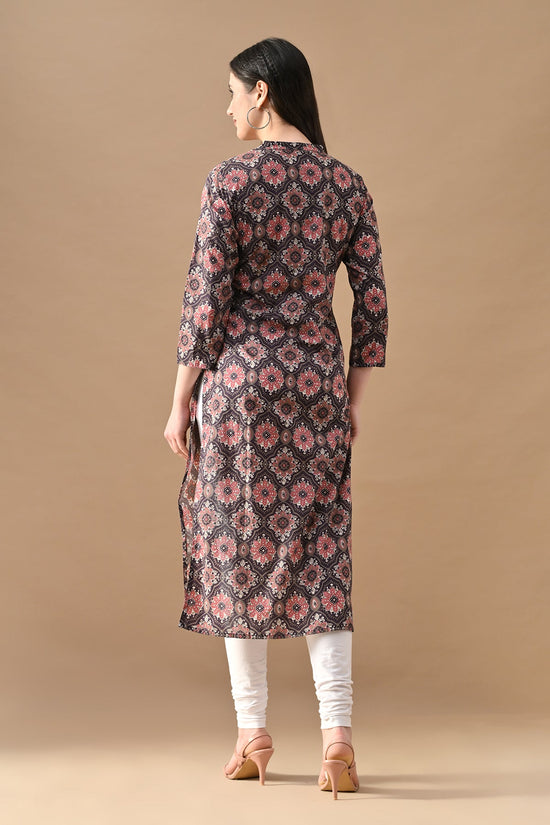 Purple Printed Kurta