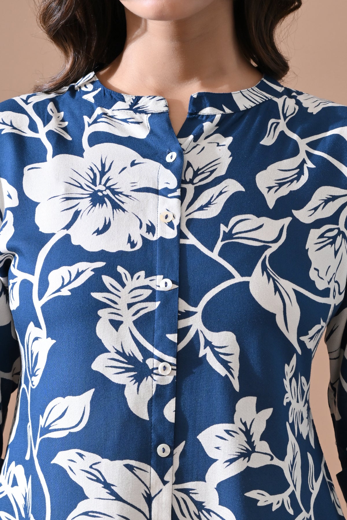 Blue Printed Top