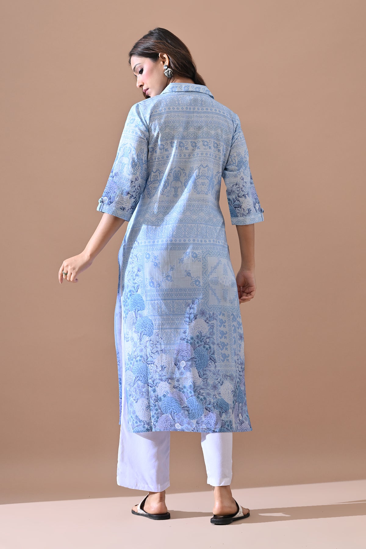 Blue Printed Kurta