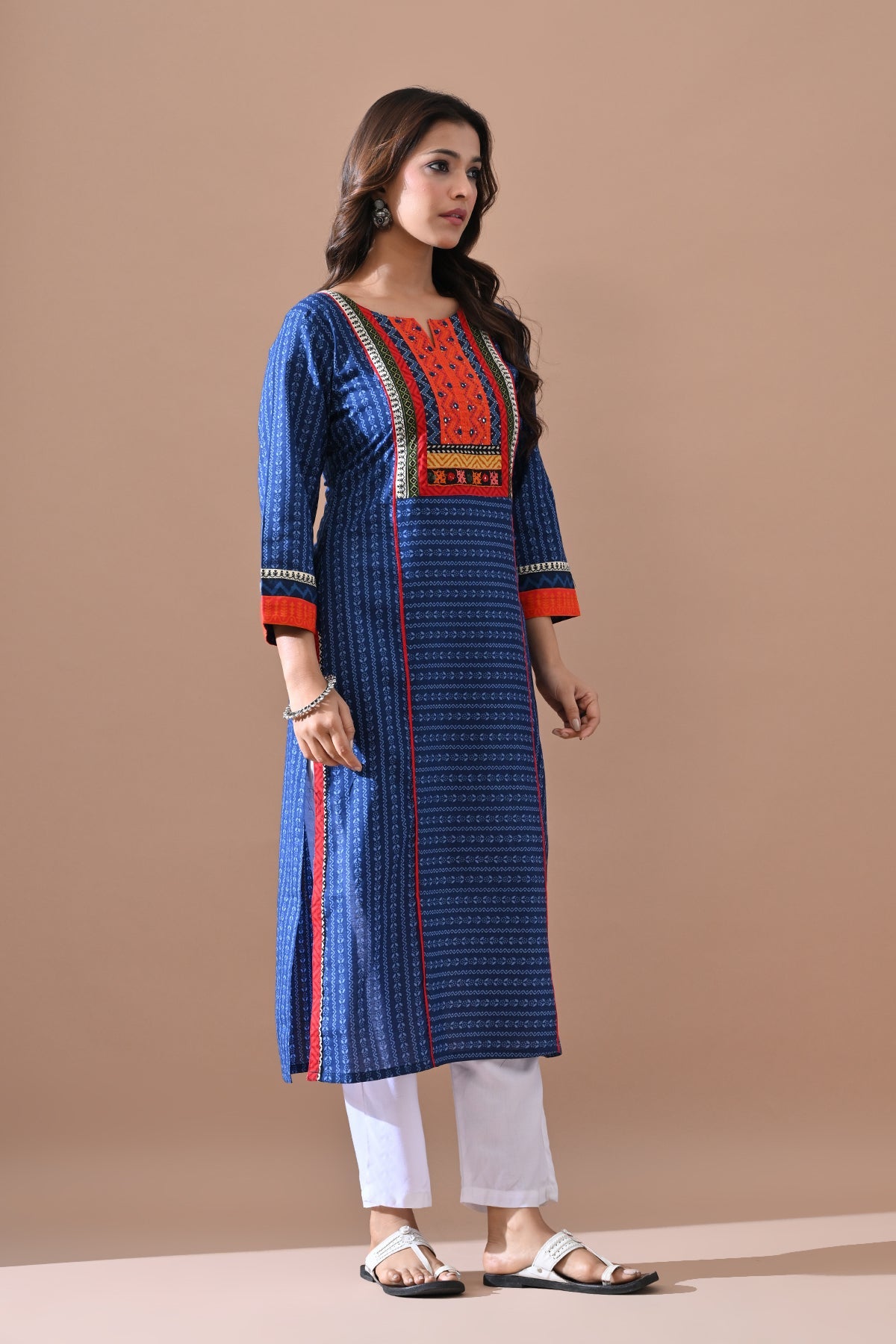 Blue Printed Kurta