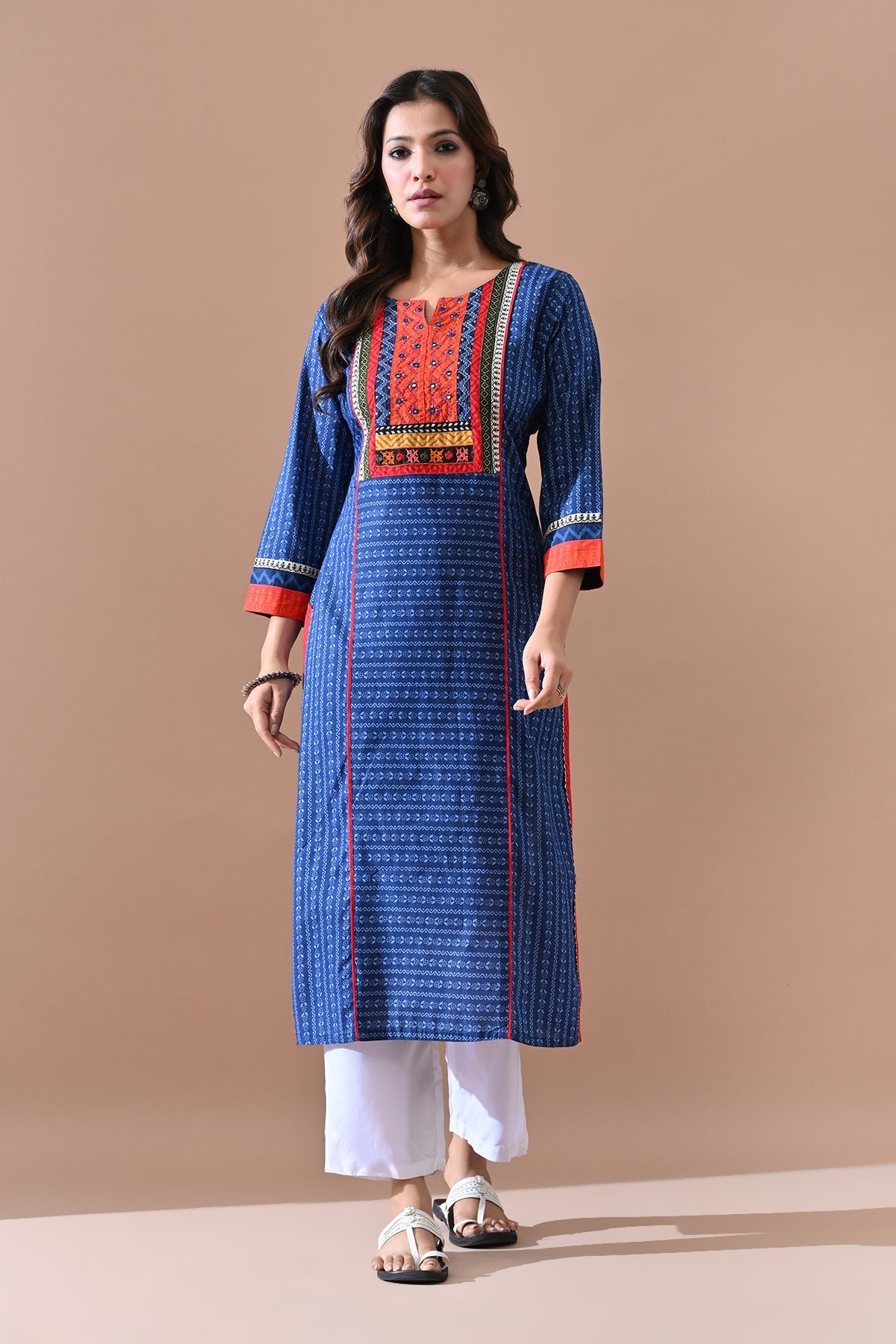 Blue Printed Kurta