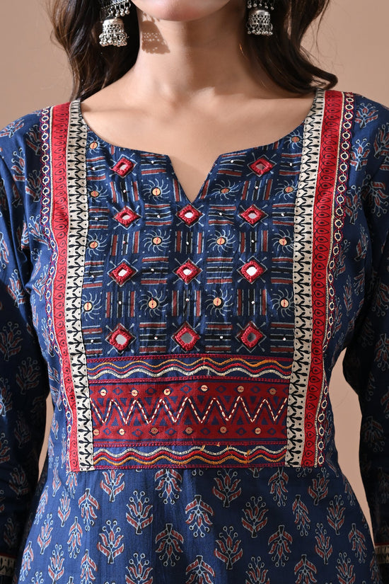 Blue Printed Kurta