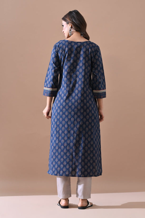 Blue Printed Kurta