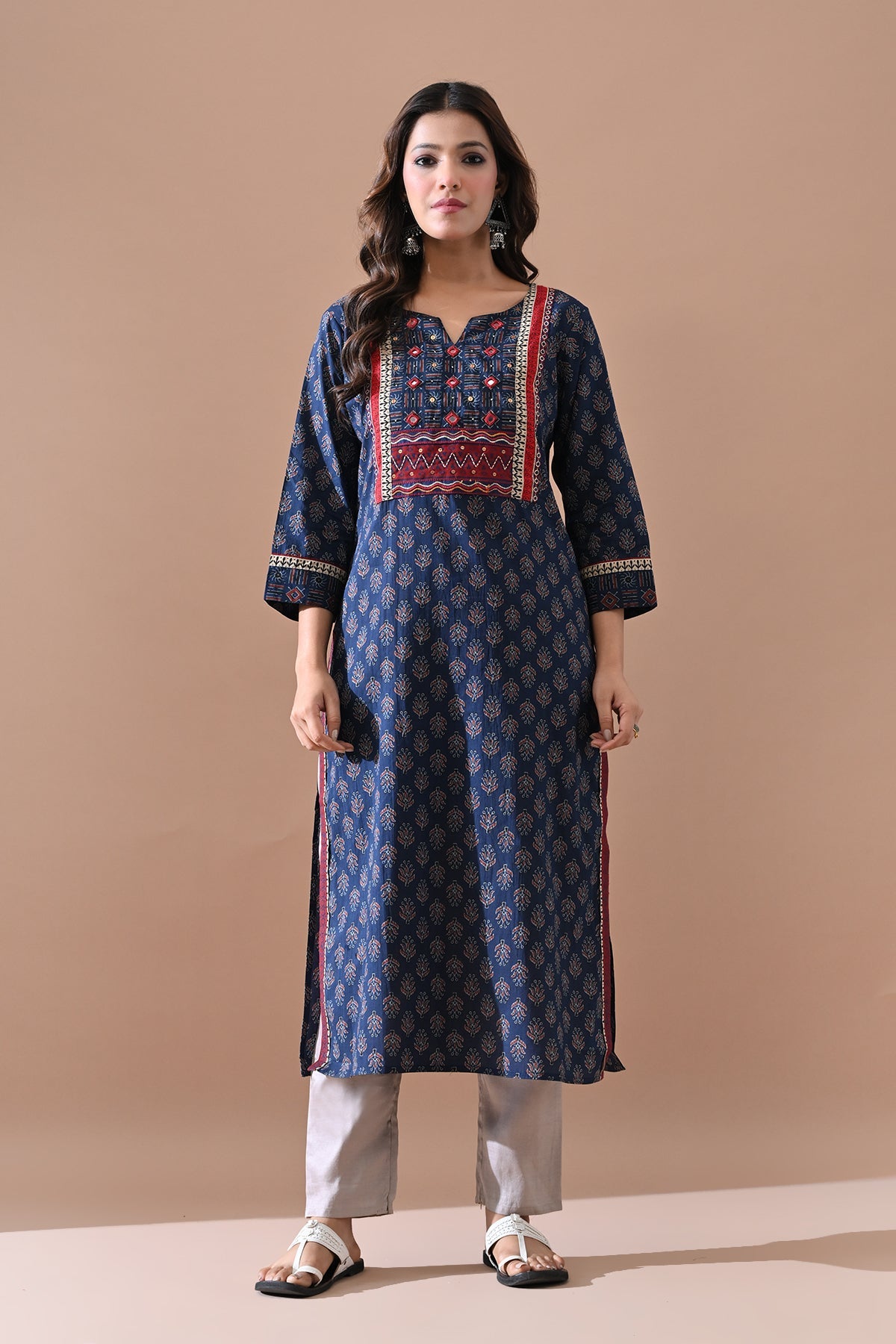 Blue Printed Kurta