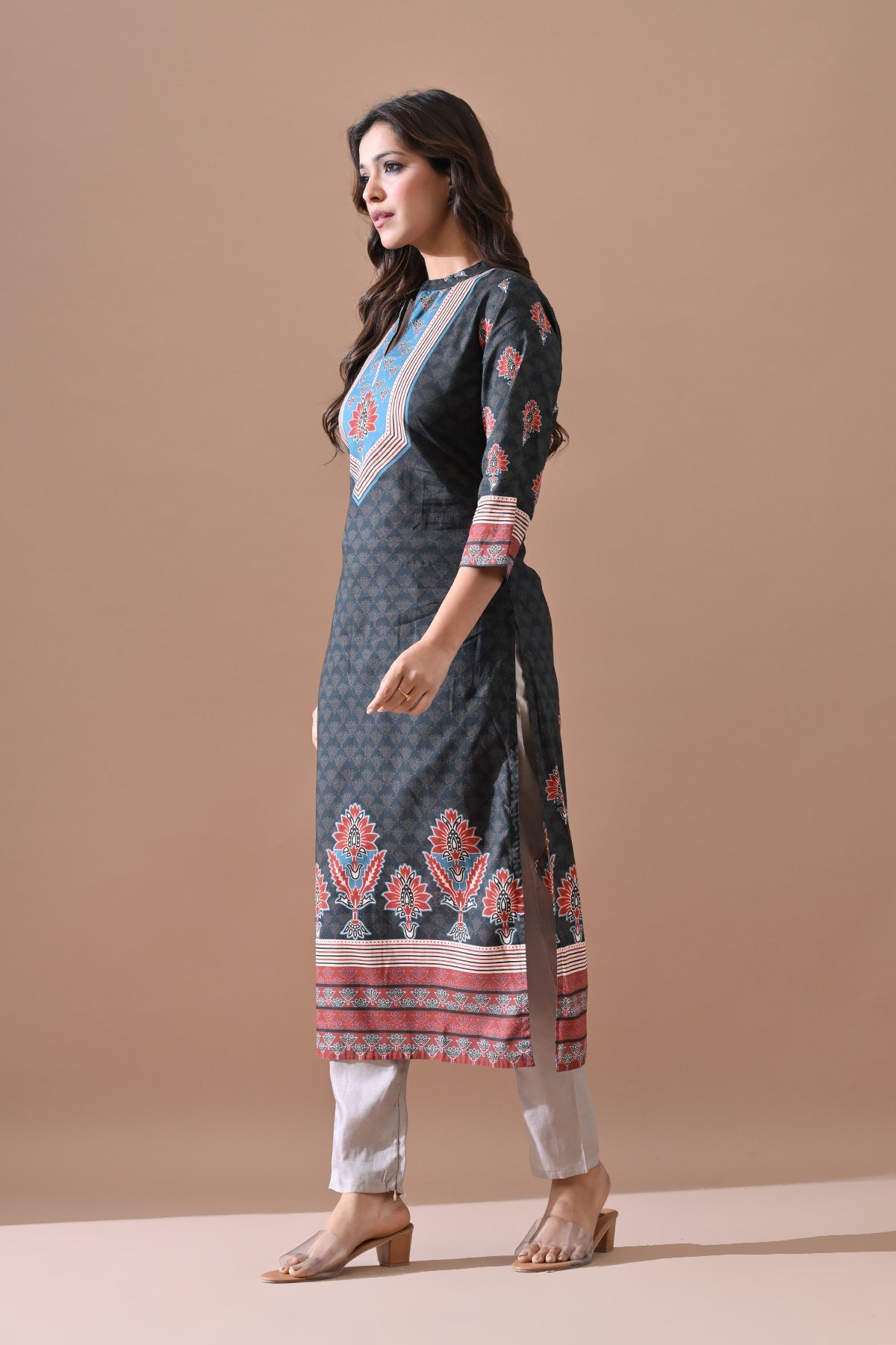 Blue Printed Kurta