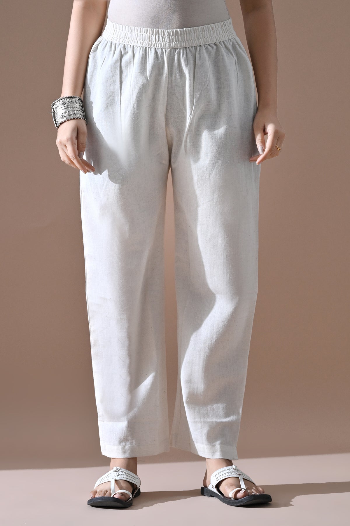 Off-White Embroidered Kurta Set