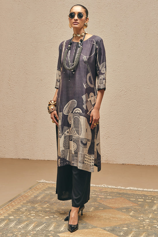 Green Printed Kurta