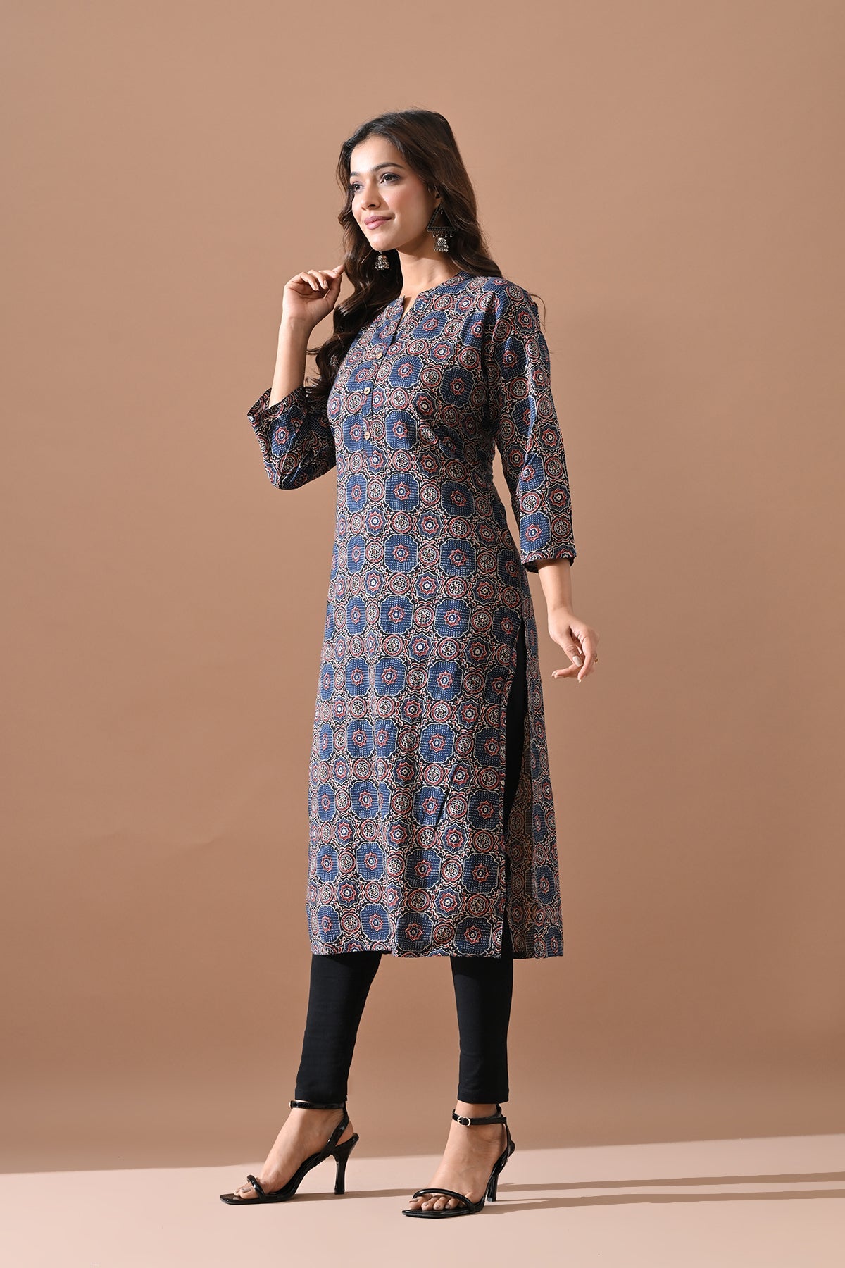 Blue Printed Kurta