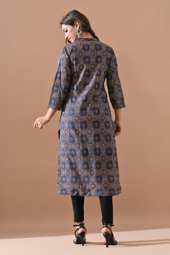 Blue Printed Kurta