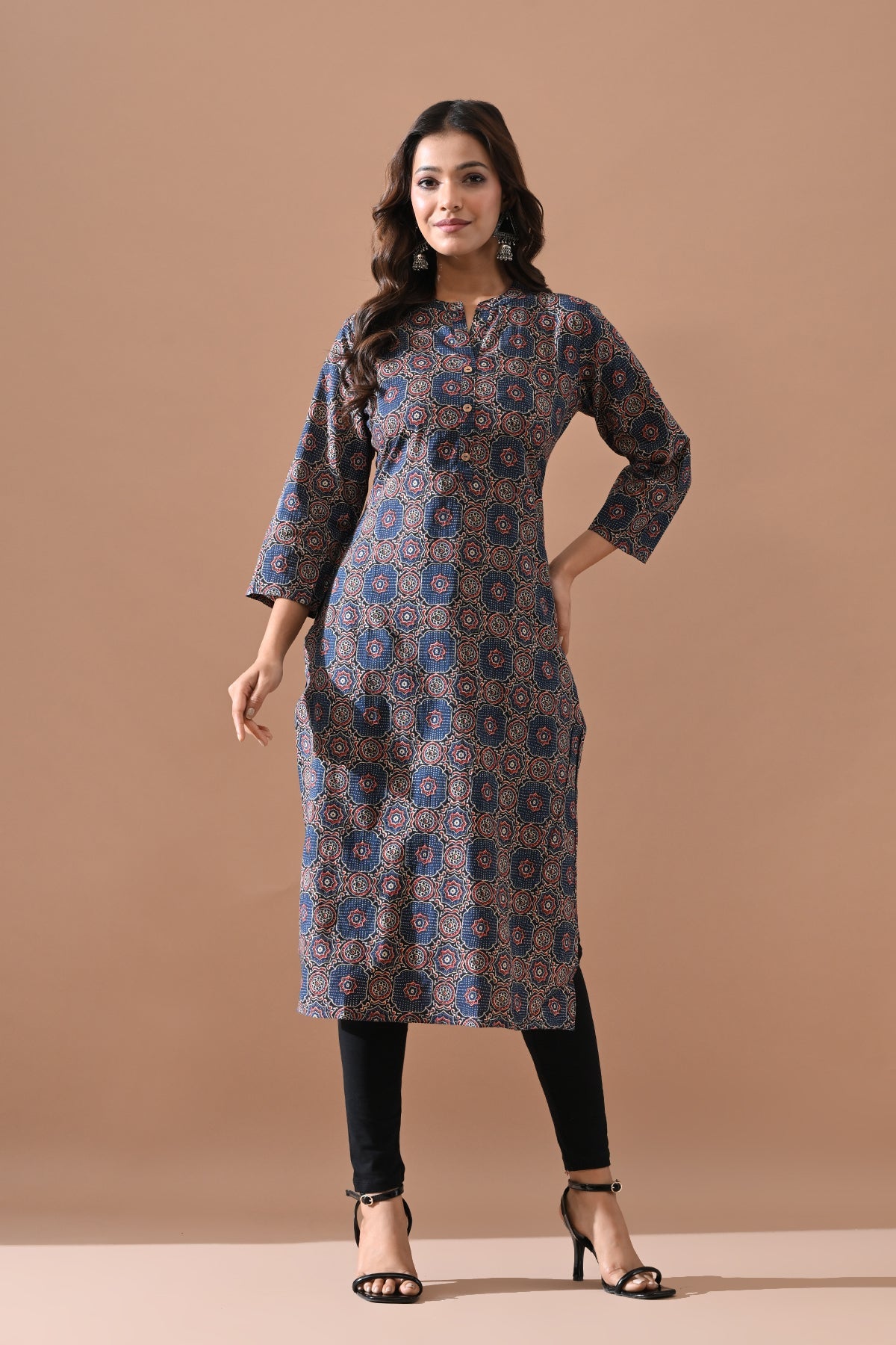 Blue Printed Kurta