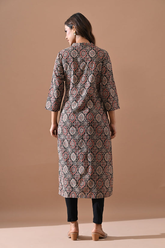 Black Printed Kurta