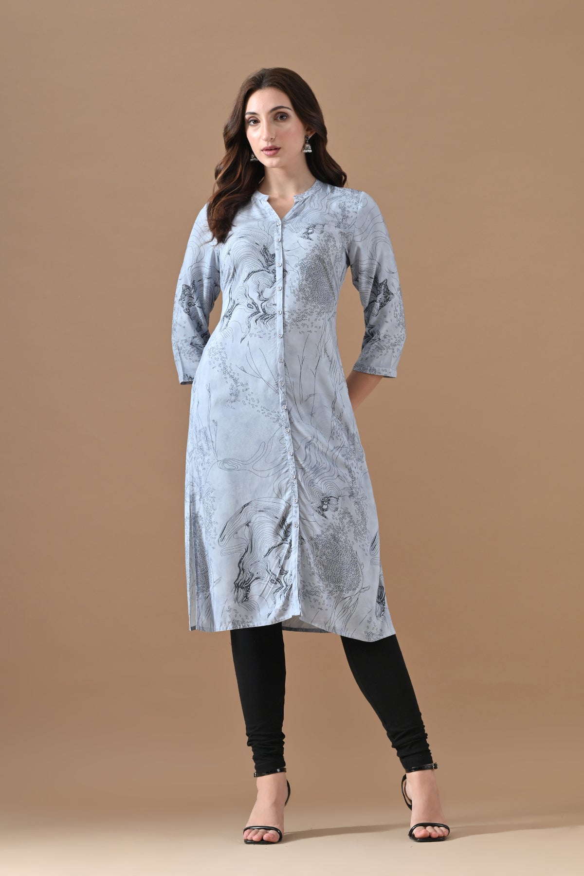 Blue Printed Kurta