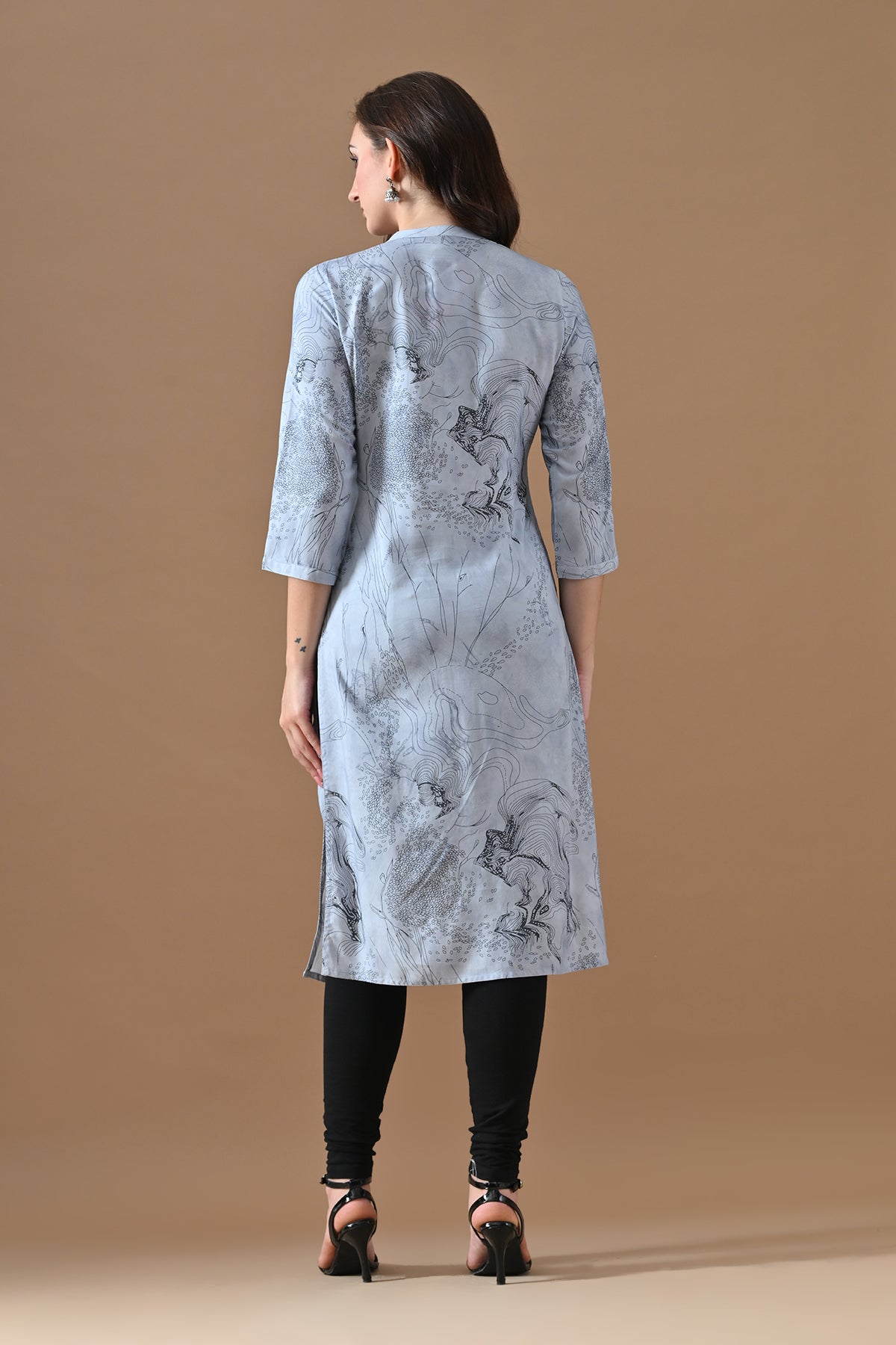 Blue Printed Kurta