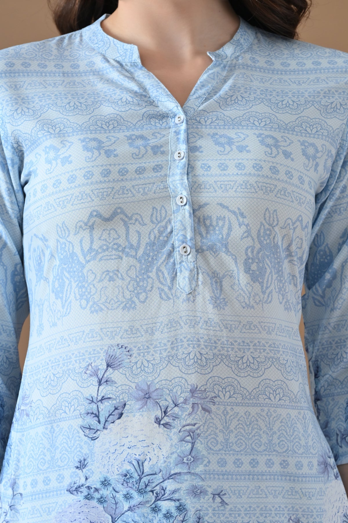 Blue Printed Co-Ord Set