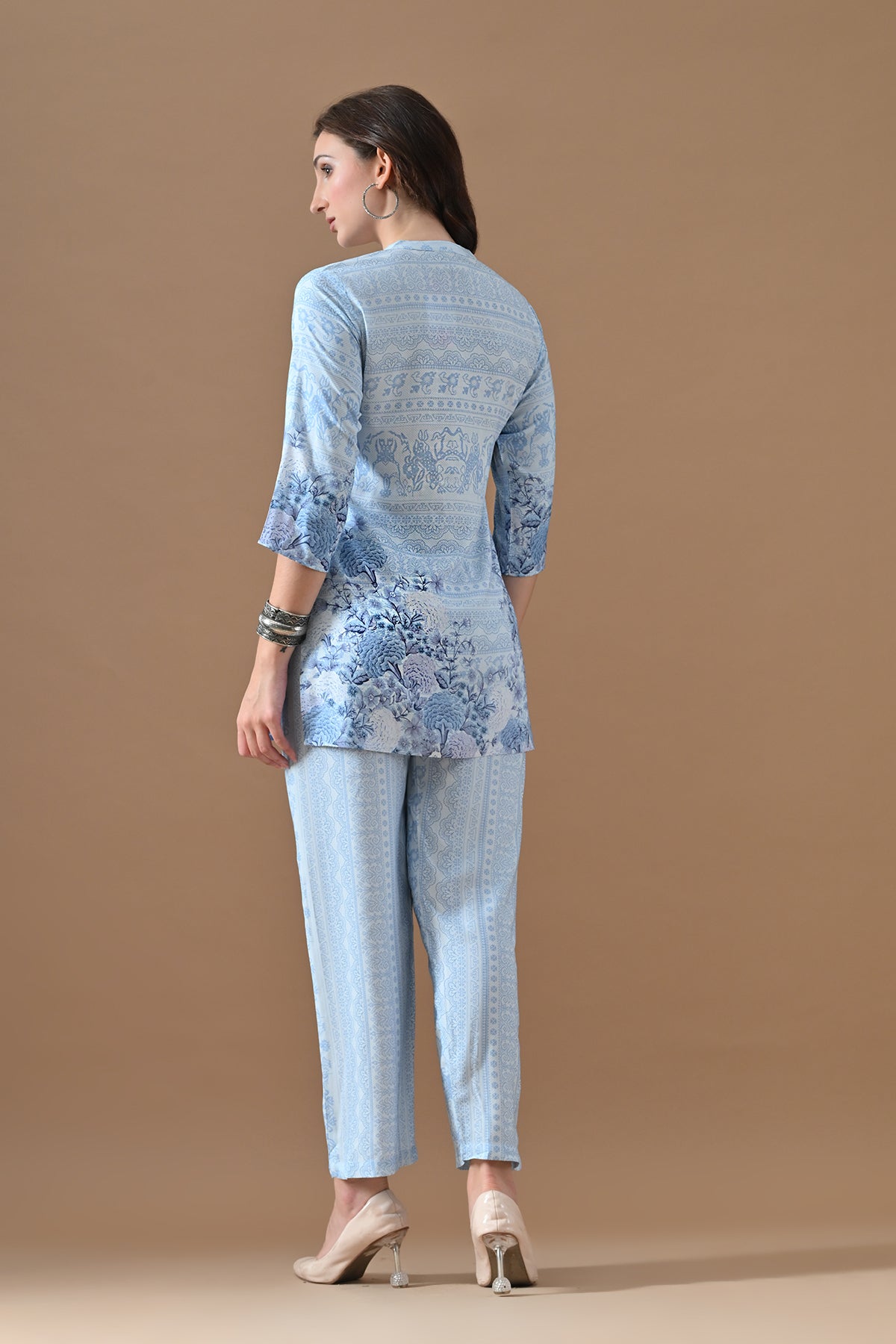 Blue Printed Co-Ord Set