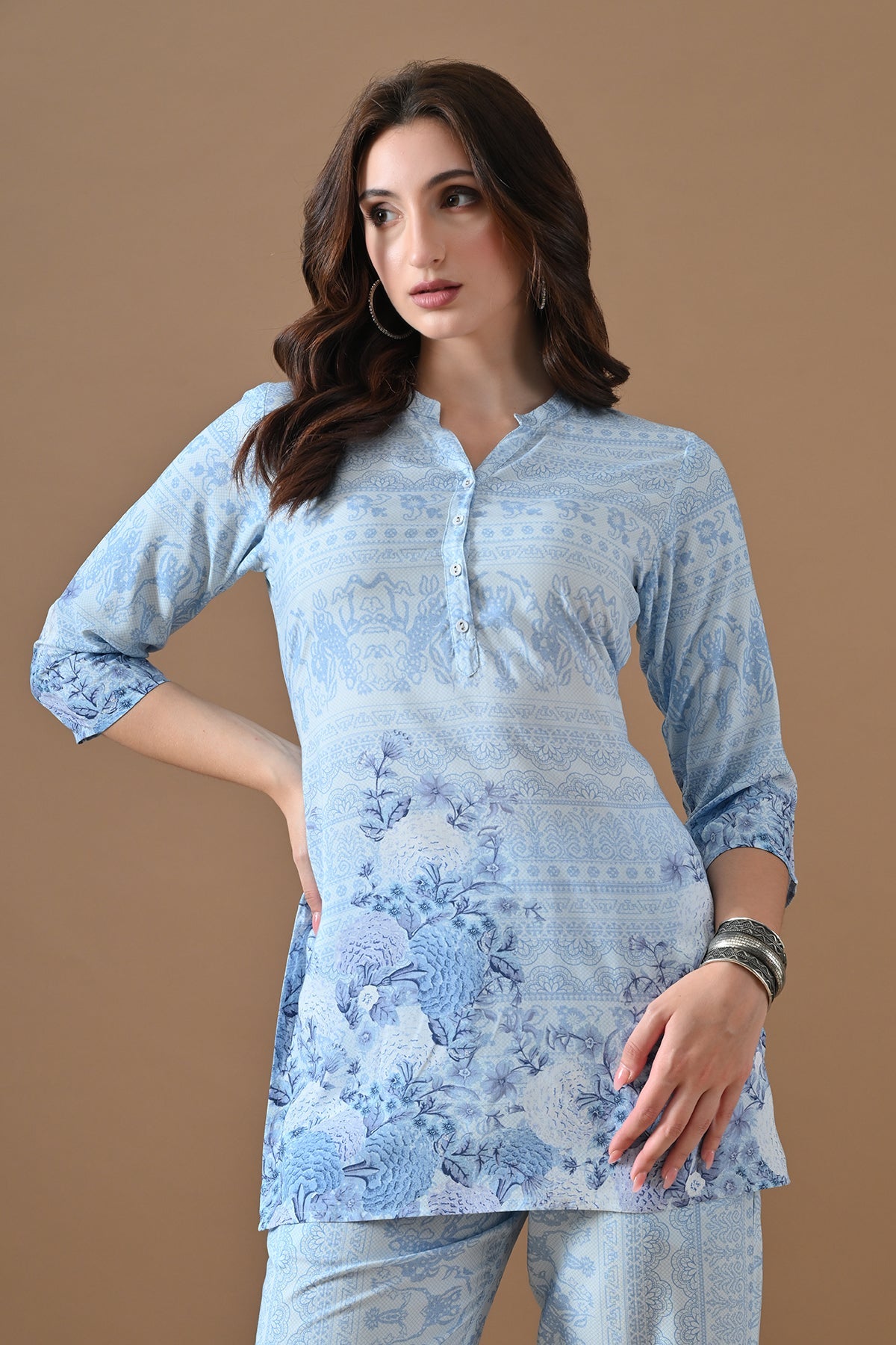 Blue Printed Co-Ord Set
