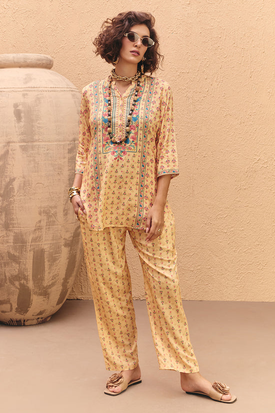 Cream Printed Co-Ord Set
