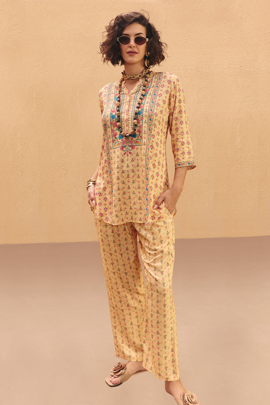 Cream Printed Co-Ord Set